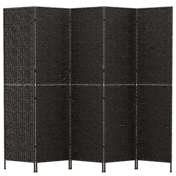 Schwarzer Paravent, 5-teilig, 205x180 cm