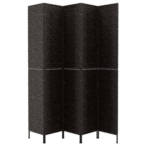 Schwarzer Paravent, 5-teilig, 205x180 cm