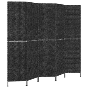 Schwarzer Paravent, 5-teilig, 205x180 cm