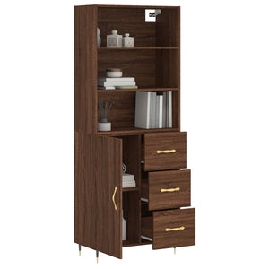 Highboard Braun Eichenoptik 180 cm