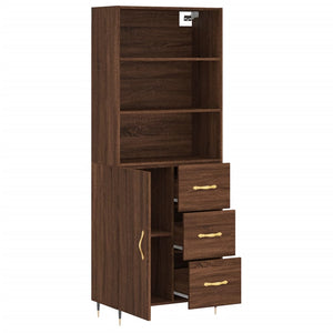 Highboard Braun Eichenoptik 180 cm