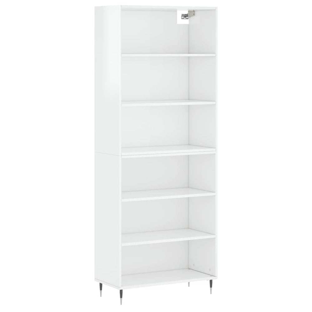 Highboard Weiß Hochglanz 69,5x32,5x180cm