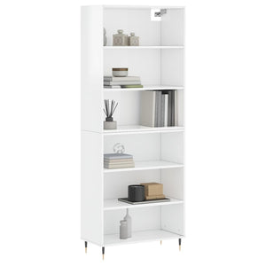 Highboard Weiß Hochglanz 69,5x32,5x180cm