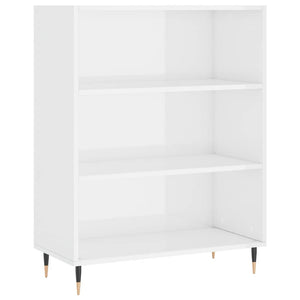 Highboard Weiß Hochglanz 69,5x32,5x180cm
