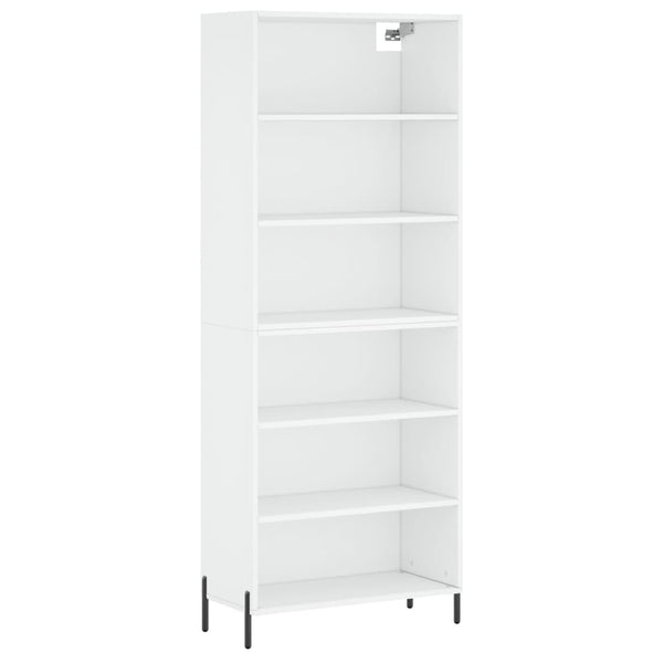 Highboard Weiß 69,5x32,5x180 cm