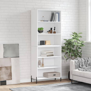 Highboard Weiß 69,5x32,5x180 cm