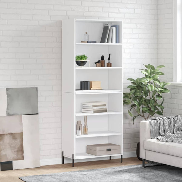 Highboard Weiß 69,5x32,5x180 cm
