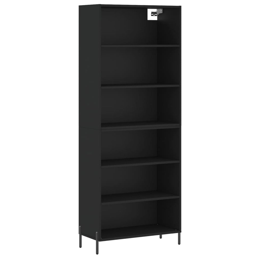 Highboard Schwarz 180 cm Holzwerkstoff