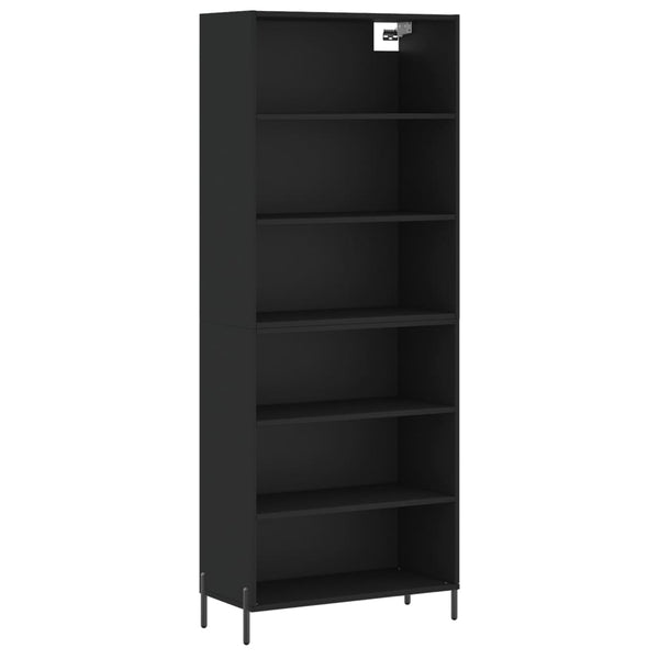 Highboard Schwarz 180 cm Holzwerkstoff