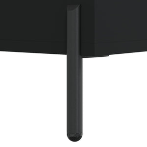 Highboard Schwarz 180 cm Holzwerkstoff