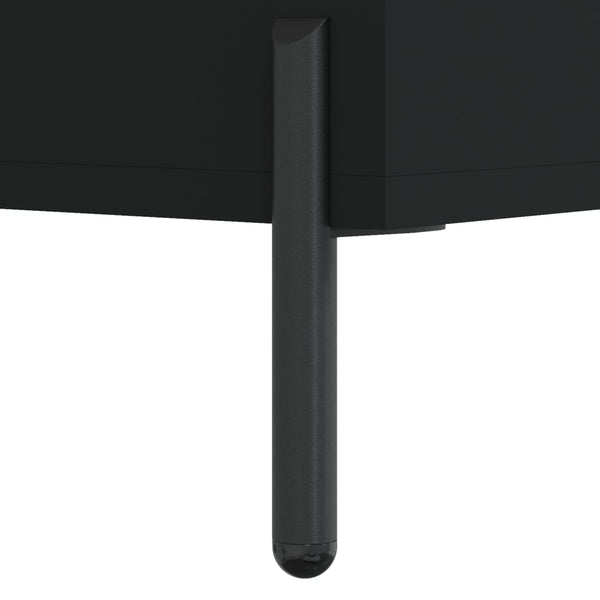 Highboard Schwarz 180 cm Holzwerkstoff