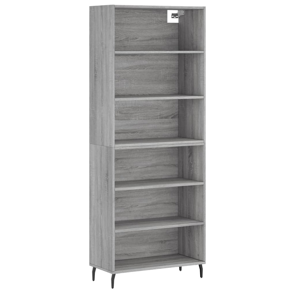 Highboard Grau Sonoma 69,5x32,5x180 cm
