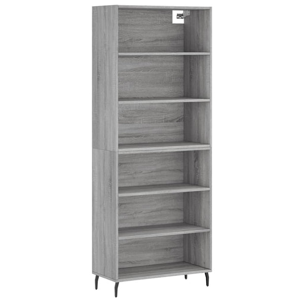 Highboard Grau Sonoma 69,5x32,5x180 cm