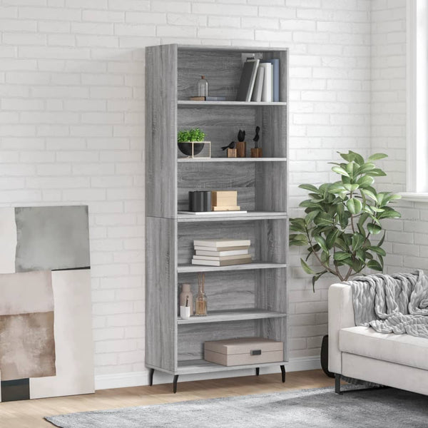Highboard Grau Sonoma 69,5x32,5x180 cm