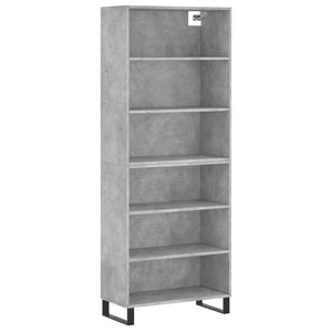 Highboard Betongrau 69,5x32,5x180 cm