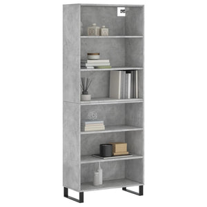 Highboard Betongrau 69,5x32,5x180 cm