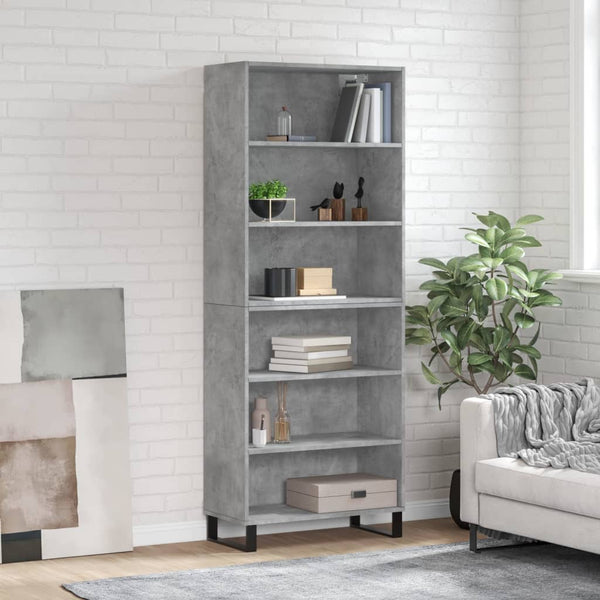 Highboard Betongrau 69,5x32,5x180 cm