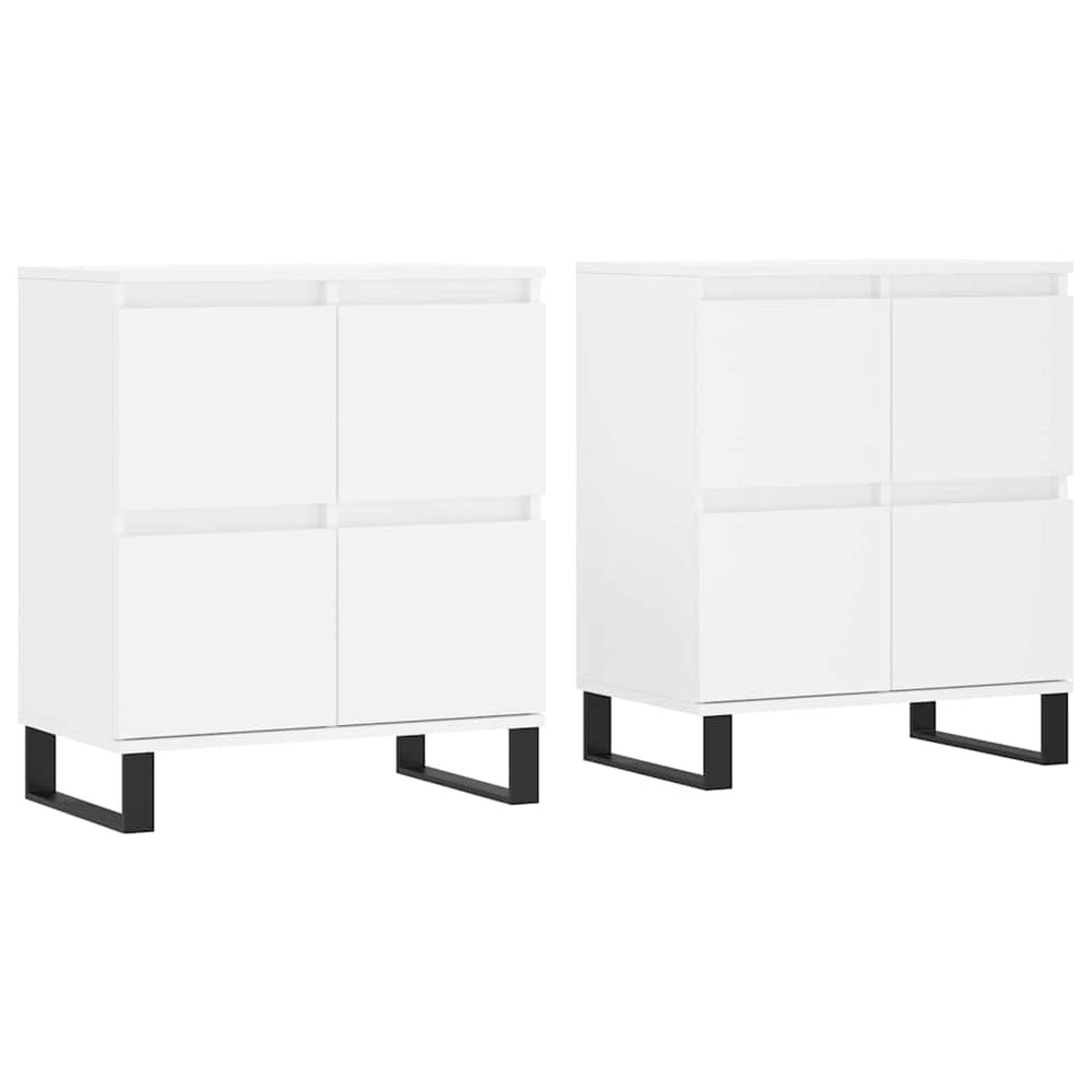 vidaXL Sideboards 2 pcs. White Engineered Wood