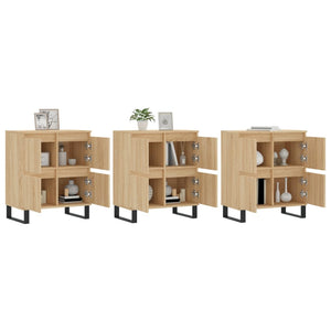vidaXL Sideboards 3 pcs. Sonoma Oak Engineered Wood