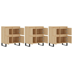 vidaXL Sideboards 3 pcs. Sonoma Oak Engineered Wood