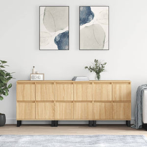 vidaXL Sideboards 3 pcs. Sonoma Oak Engineered Wood