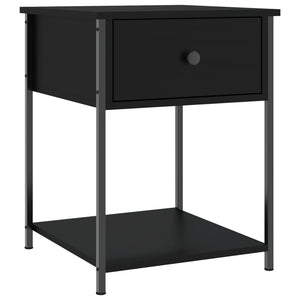 Schwarzer Nachttisch 44x45x58 cm