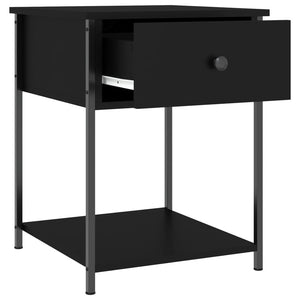 Schwarzer Nachttisch 44x45x58 cm