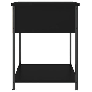 2er Set Nachttische Schwarz 44x45x58 cm Holzwerkstoff