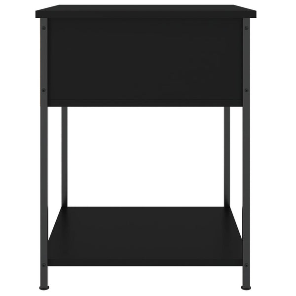 2er Set Nachttische Schwarz 44x45x58 cm Holzwerkstoff