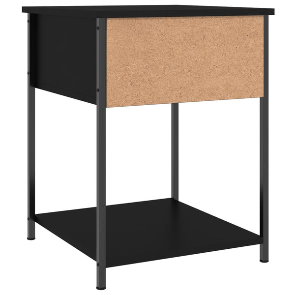 2er Set Nachttische Schwarz 44x45x58 cm Holzwerkstoff