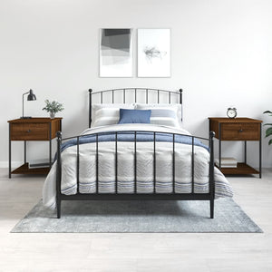 Nachttische 2er Set Eiche Braun 44x45x58cm