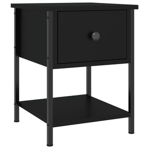 Nachttische Schwarz 2er Set