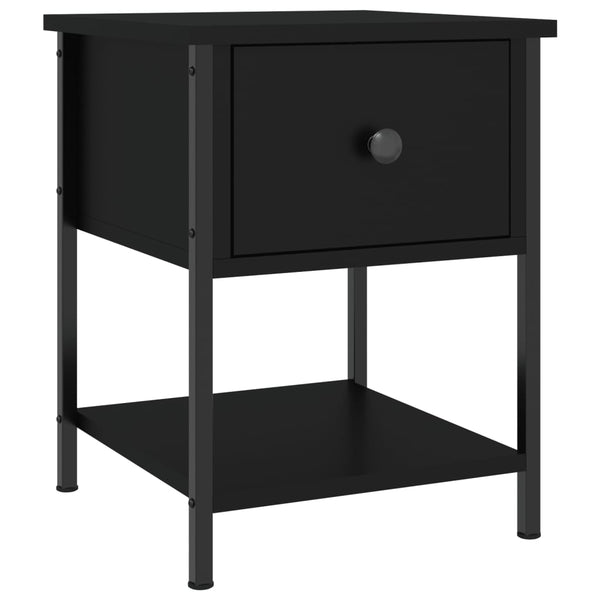 Nachttische Schwarz 2er Set