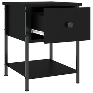 Nachttische Schwarz 2er Set