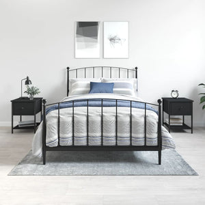 Nachttische Schwarz 2er Set