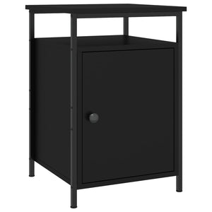Nachttische 2er Set, Schwarz 40x42x60 cm