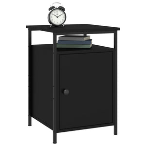 Nachttische 2er Set, Schwarz 40x42x60 cm
