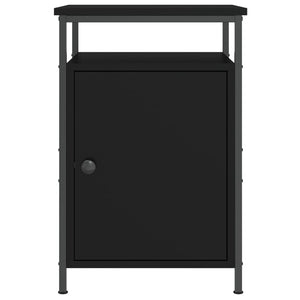 Nachttische 2er Set, Schwarz 40x42x60 cm