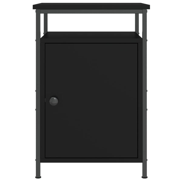 Nachttische 2er Set, Schwarz 40x42x60 cm