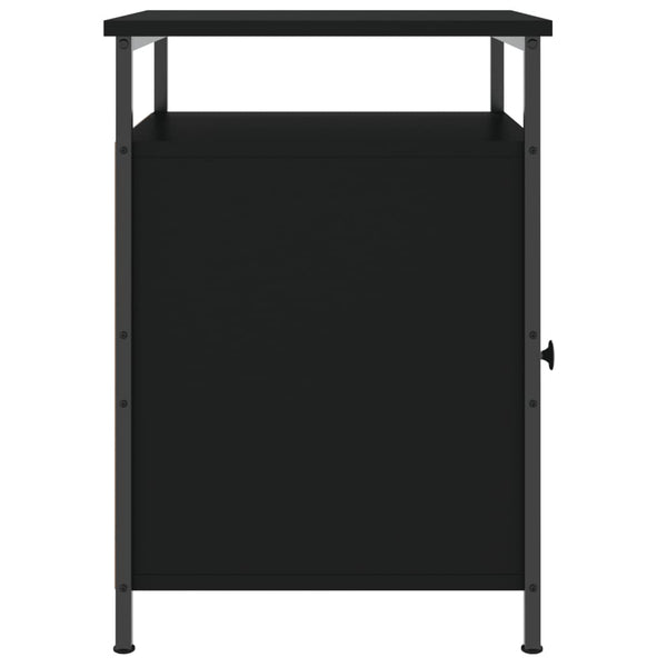 Nachttische 2er Set, Schwarz 40x42x60 cm
