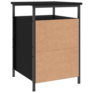 Nachttische 2er Set, Schwarz 40x42x60 cm
