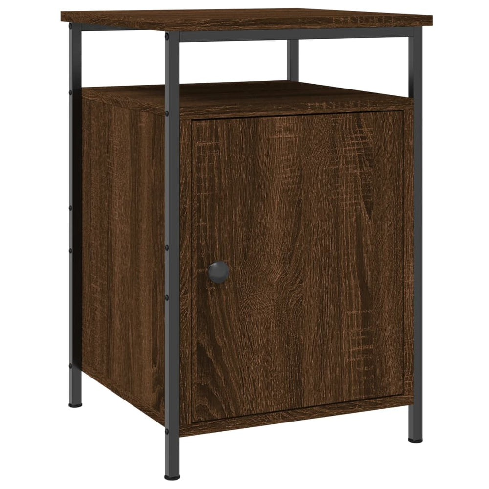 vidaXL Bedside Cabinet Brown Oak Look 40x42x60 cm Engineered Wood