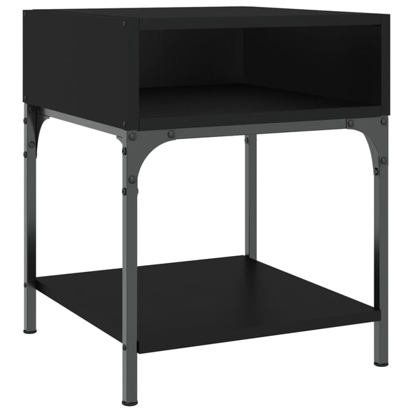 Schwarzer Nachttisch 40x41x50 cm