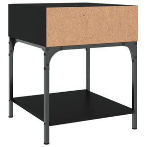 Nachttische 2er Set Schwarz 40x41x50cm