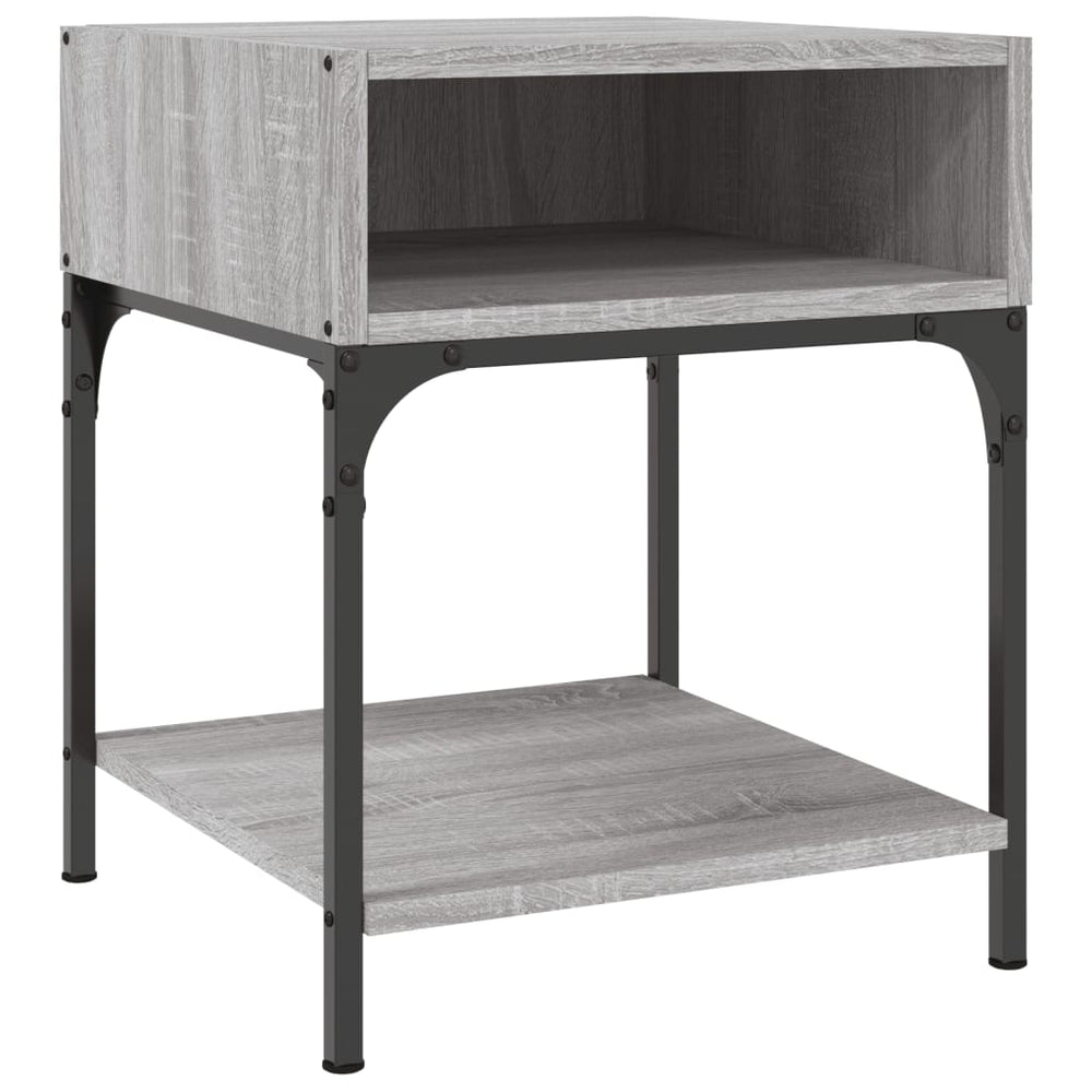 vidaXL Nightstand Grey Sonoma 40x41x50 cm Engineered Wood