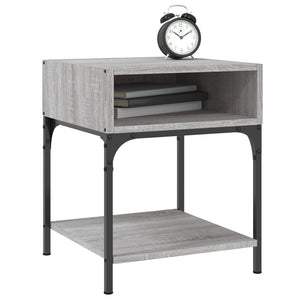 Nachttische 2er Set Grau Sonoma
