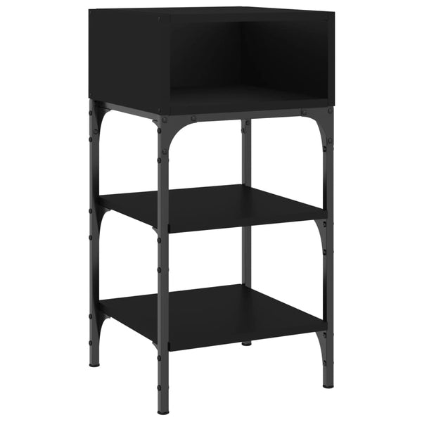 Nachttische Schwarz 2er-Set 35x34,5x70 cm