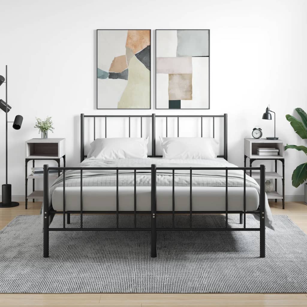 Nachttische Grau Sonoma 2er-Set