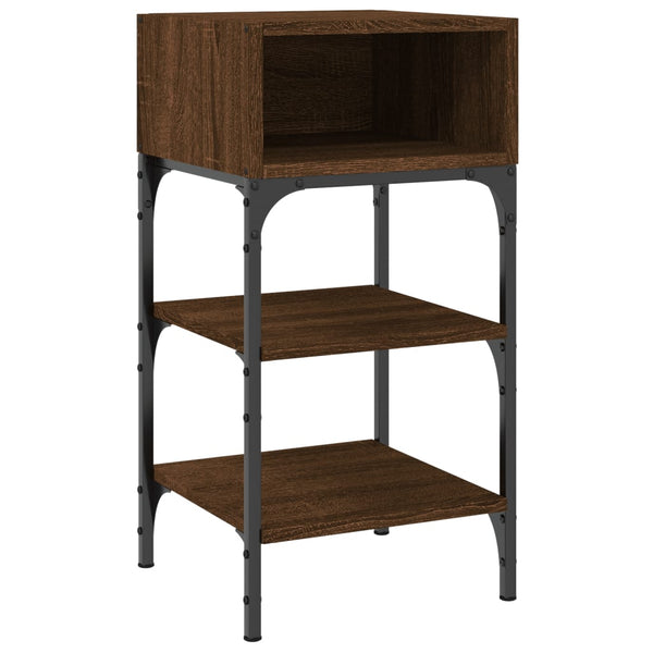 Nachttisch Braun Eichenoptik 35x34,5x70 cm