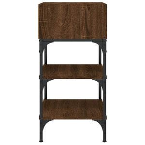 Nachttisch Braun Eichenoptik 35x34,5x70 cm